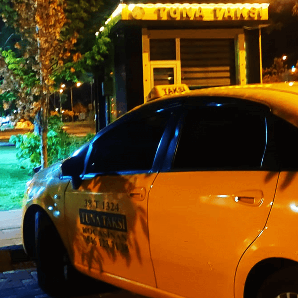 Kayseri Kocasinan Mimarsinan Mahallesi Taksi Durağı Tuna Taksi 7/24 Taksi Çağırın